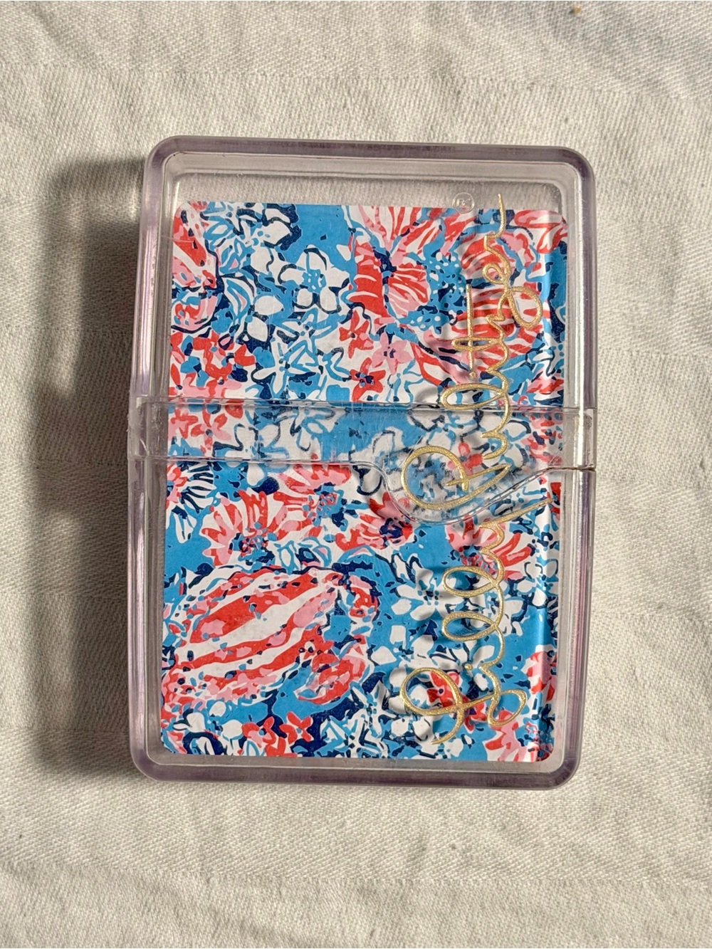 Lilly Pulitzer deck of playing cards